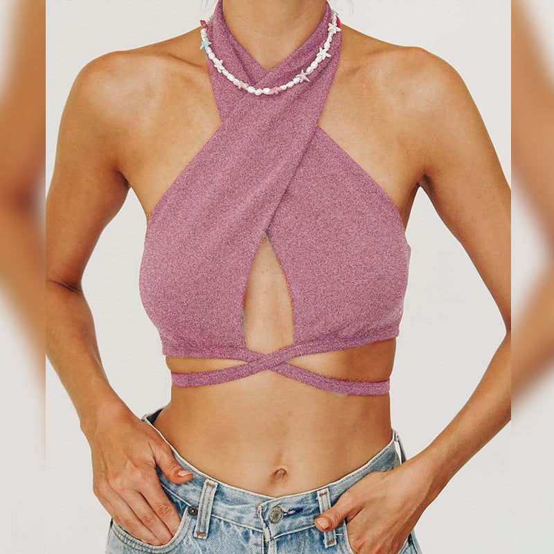 Jenna Crossover Bandage Top