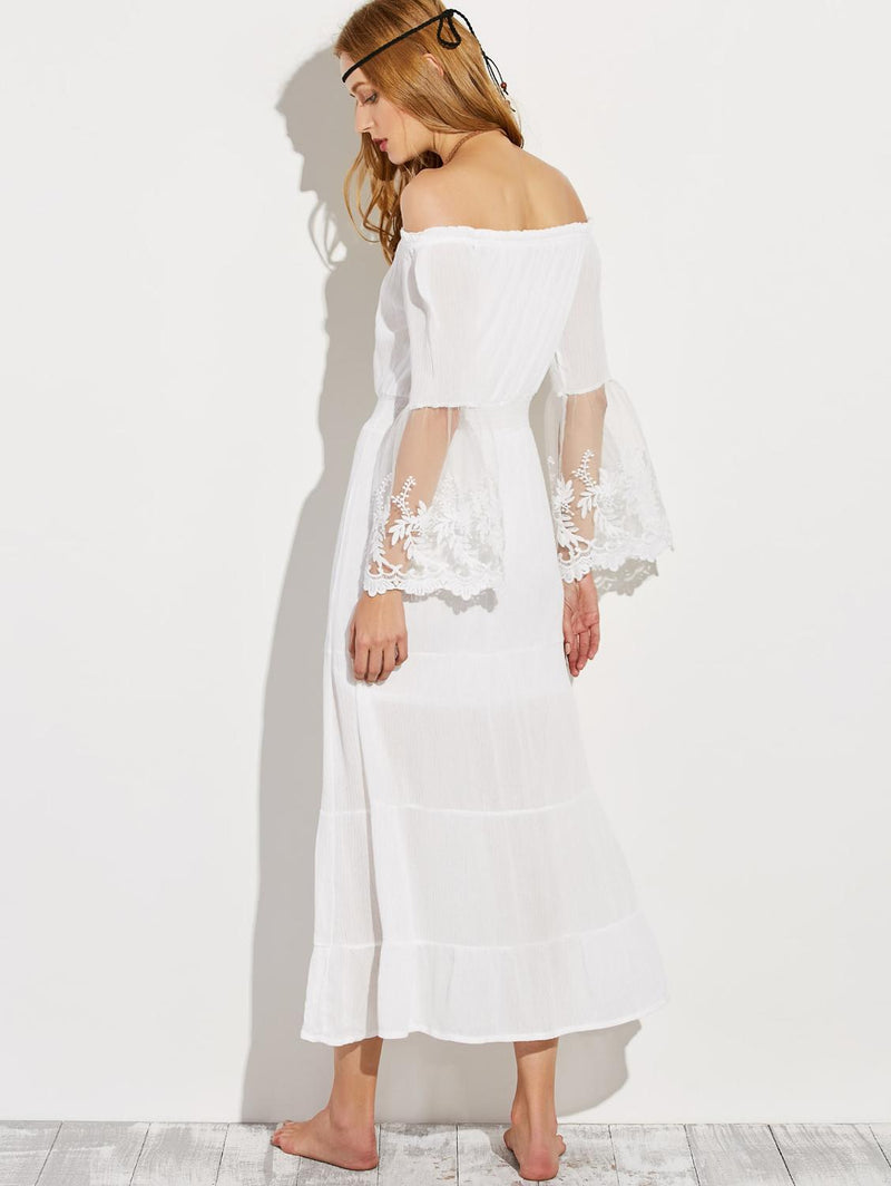 Angel Off-Shoulder Beach Dress