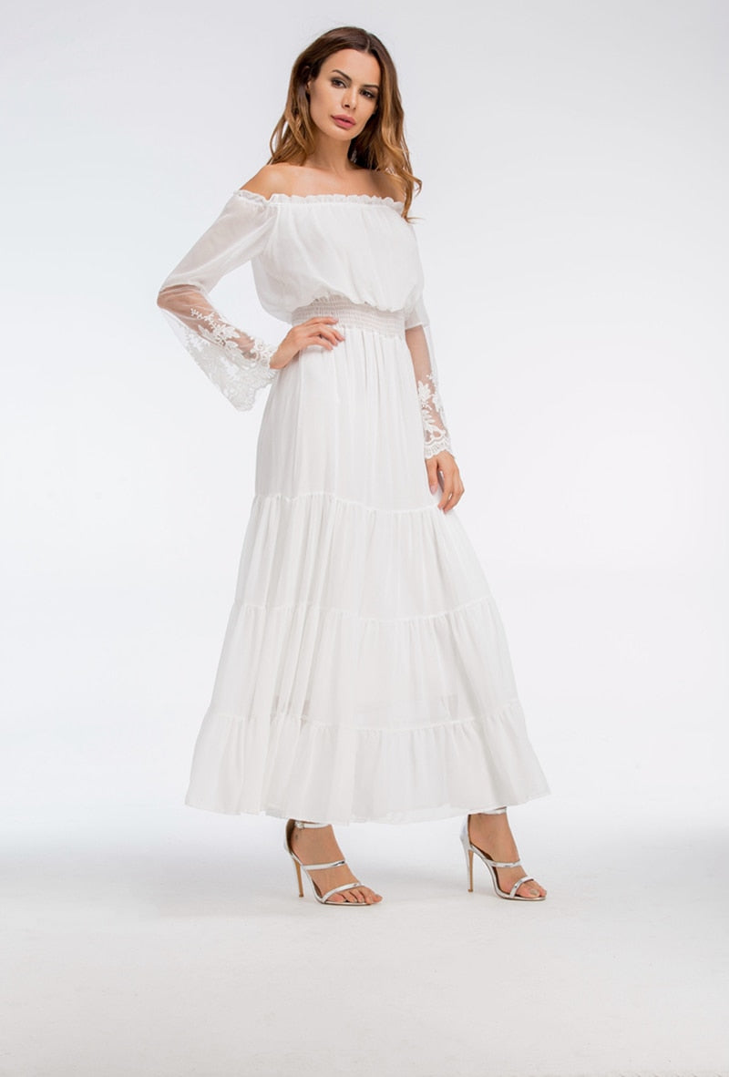 Angel Off-Shoulder Beach Dress