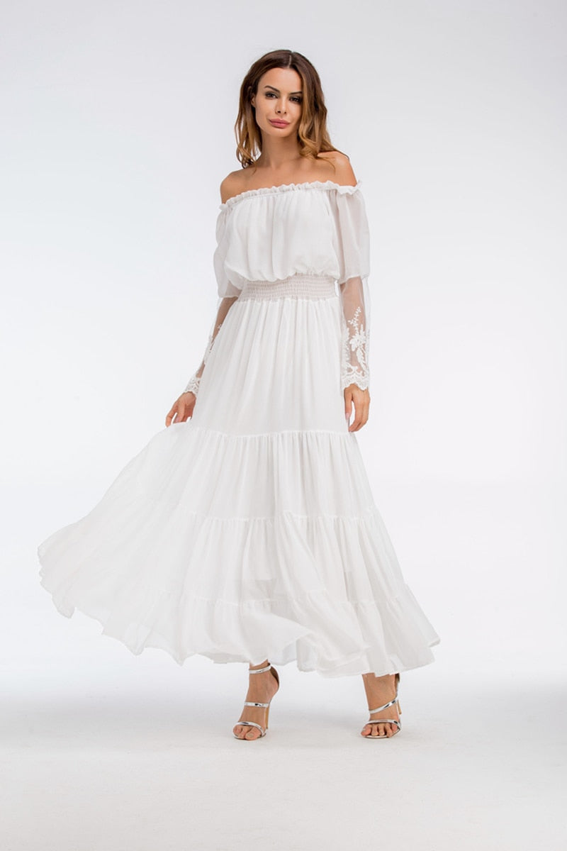 Angel Off-Shoulder Beach Dress