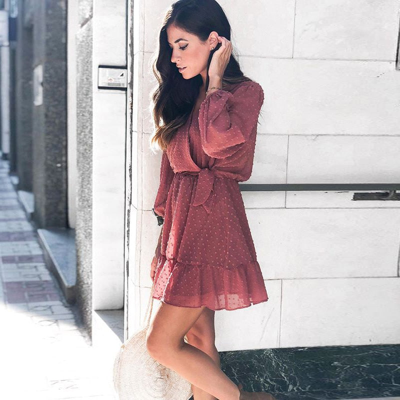 Boho-Chic Mini Dress